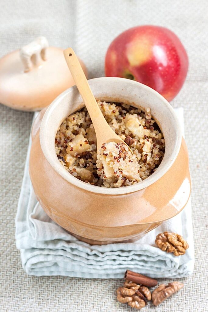 Spiced apple and pistachio bircher muesli Spiced apple and pistachio bircher muesli